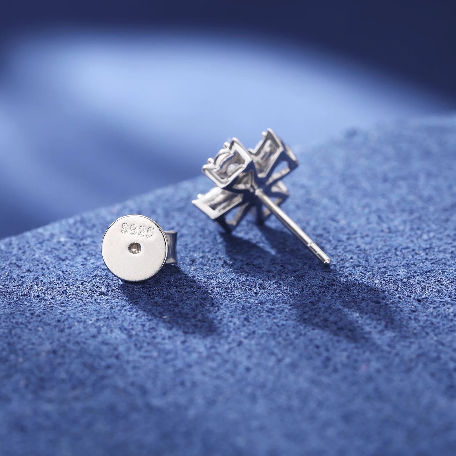 Moissanite Cross Earrings – Iced Out White Gold | 925 Sterling Silver Daily Bling Jewelry for Men & Women