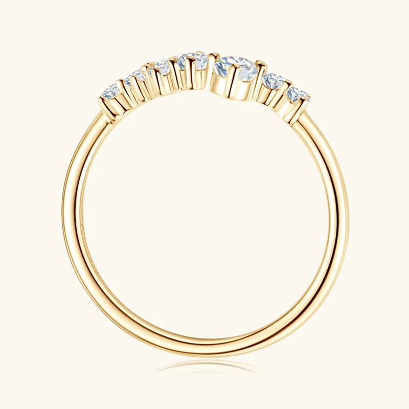 Moissanite Diamond Rings – 1.6mm–3mm Round Cut | 2024 Certified 925 Sterling Silver Charm Accessories Fine Jewelry for Women & Men