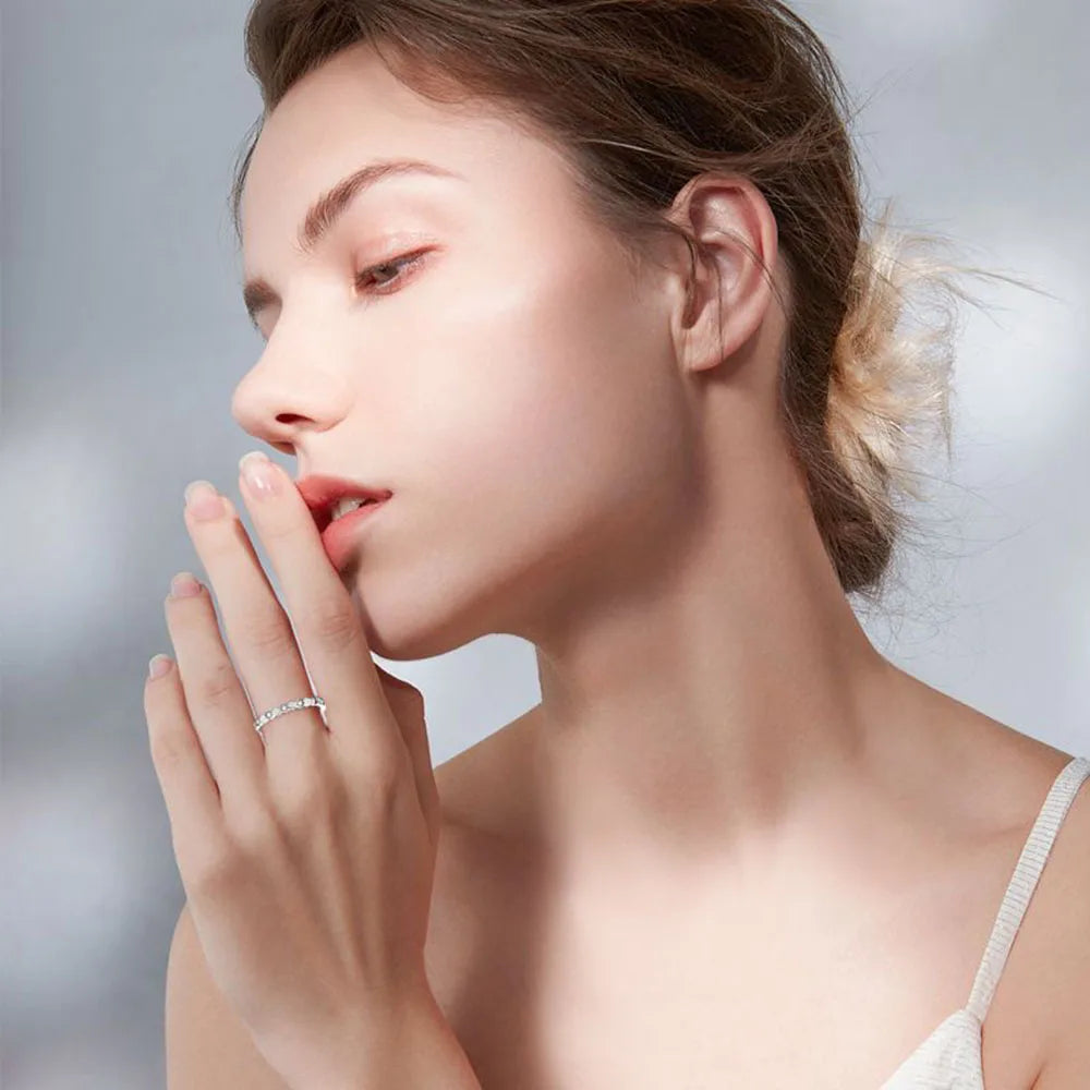 Moissanite Ring for Women – Honeycomb Design VVS Diamond Wedding & Engagement Ring | 925 Sterling Silver Daily Wear Jewelry Gift