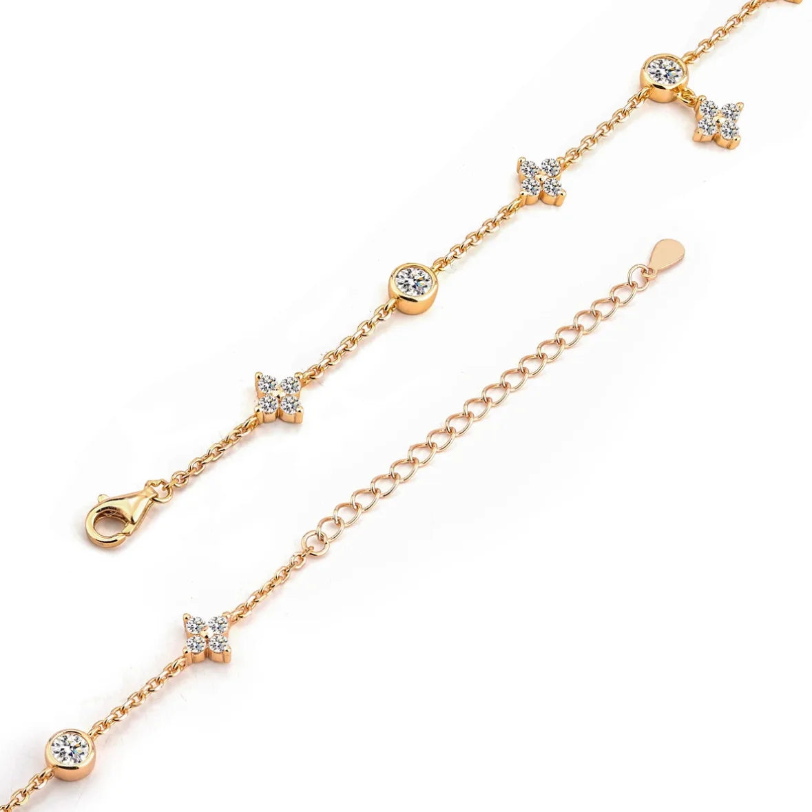 Moissanite Bracelet – 2025 Trend Jewelry Gift | 925 Sterling Silver Bracelet for Women