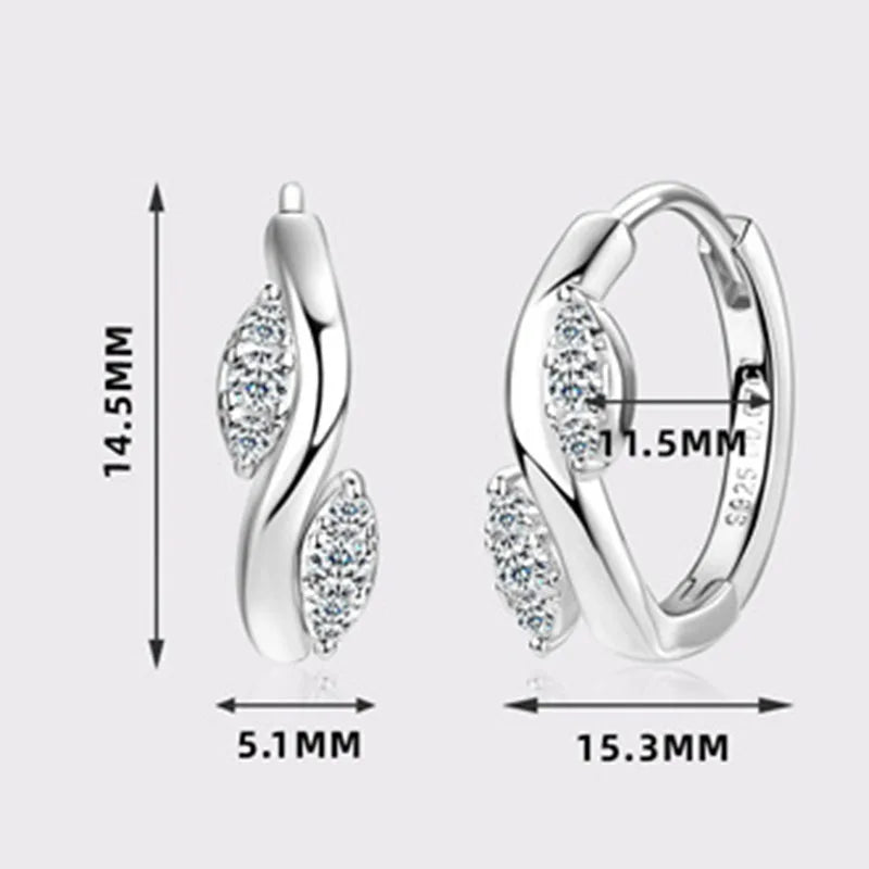 Moissanite Flower Hoop Earrings – GRA Certified Fine Jewelry Gifts | 925 Sterling Silver Earrings for Women