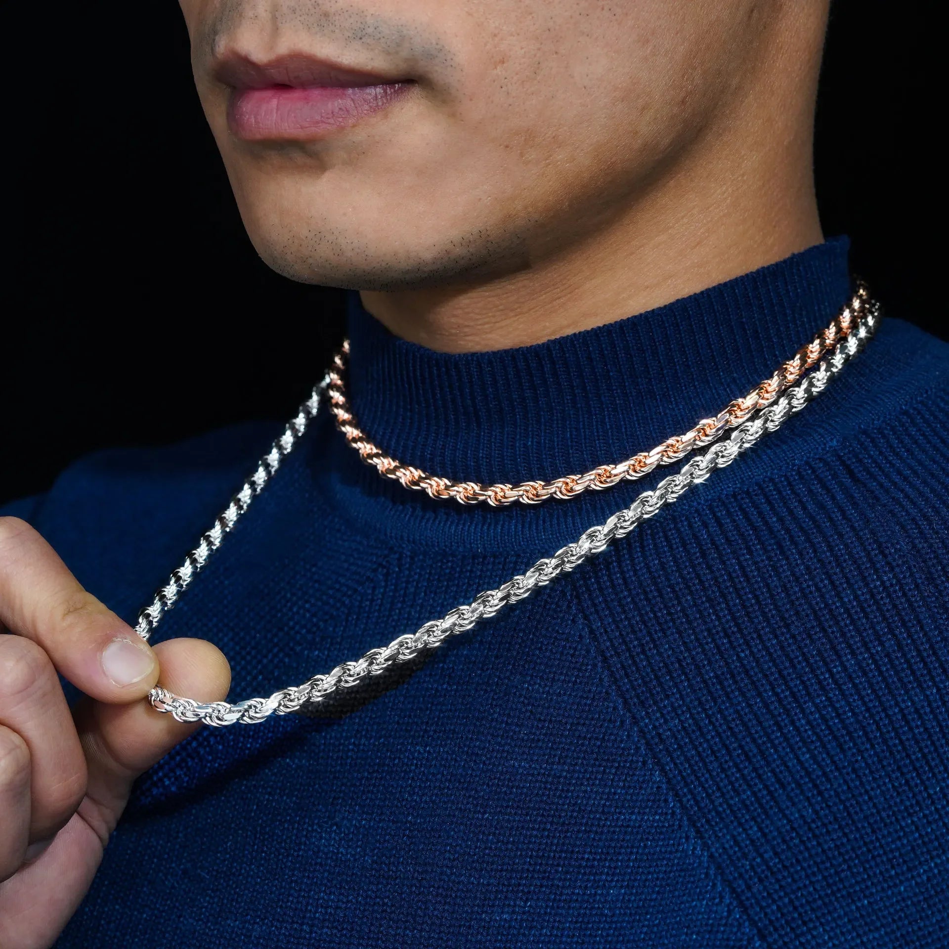 Moissanite Cuban Chain Necklace – 6mm Full Moissanite Buckle Hip Hop Style | 925 Sterling Silver Jewelry for Women & Men