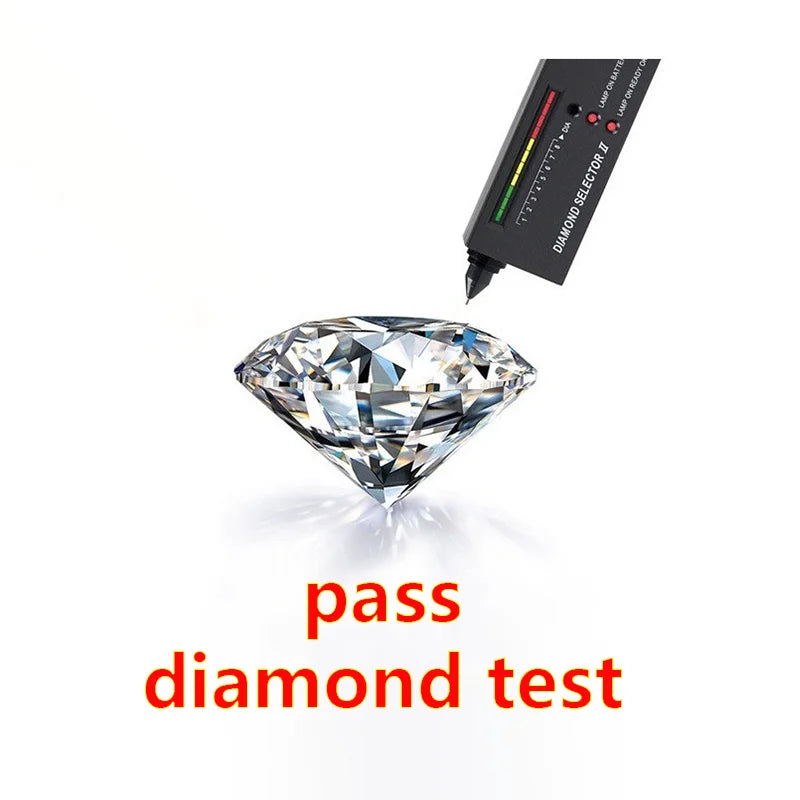 Moissanite Diamond Necklace – Classic Simple Premium Clavicle Chain | 925 Sterling Silver Jewelry for Women