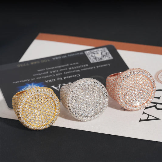 Round ring moissanite