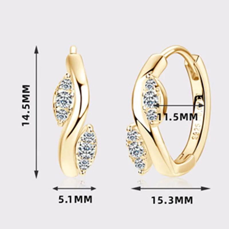 Moissanite Flower Hoop Earrings – GRA Certified Fine Jewelry Gifts | 925 Sterling Silver Earrings for Women