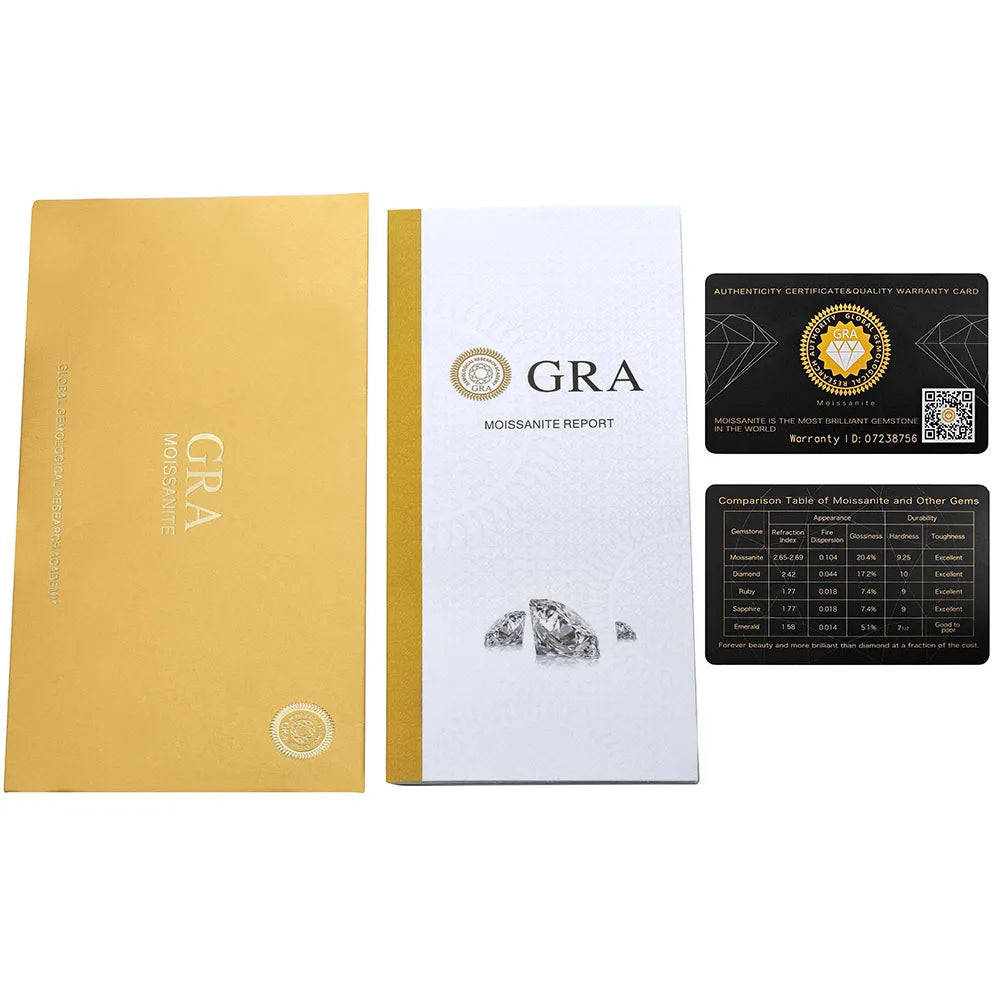 Moissanite Stud Earrings – 0.3ct 0.5ct 1ct Round Cut Bezel Design | 925 Sterling Silver Jewelry for Women