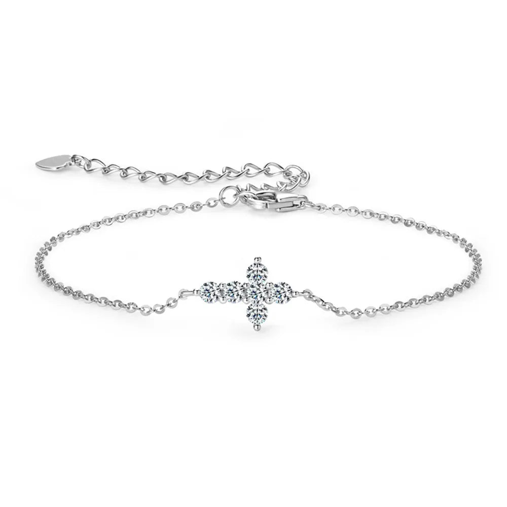 Moissanite Diamond Bracelet – D Color Real Gemstones | 925 Sterling Silver Fine Jewelry for Men & Women