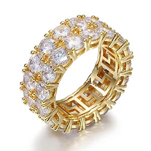Moissanite Cross Ring – Baguette Iced Out | S925 Sterling Silver Luxury Hip Hop Jewelry for Men & Women
