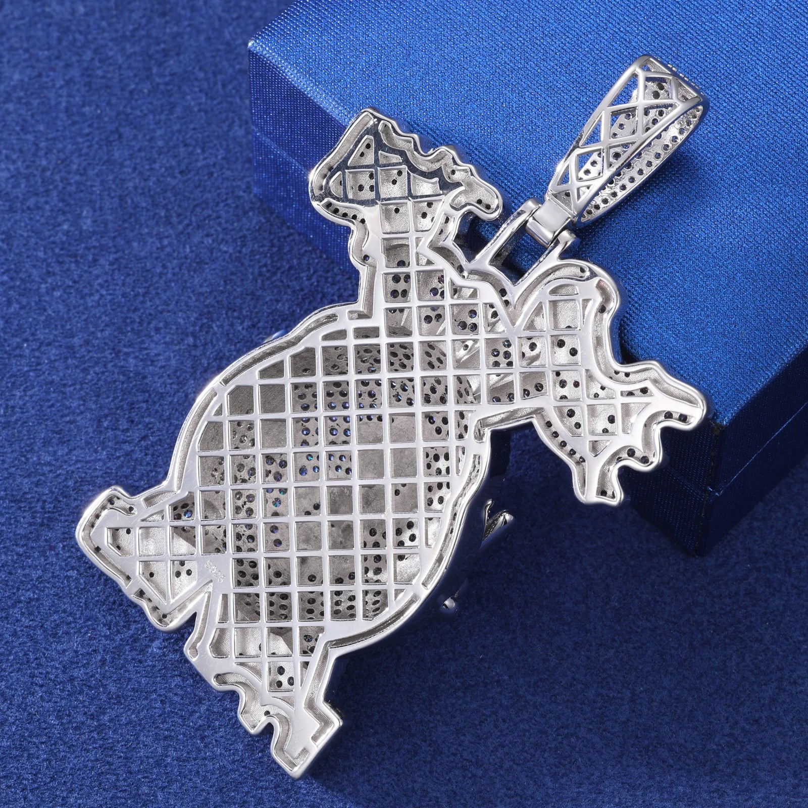 Moissanite Money Bag Pendant Necklace – Iced Out Dollar Design | S925 Sterling Silver Hip Hop Jewelry for Men & Women