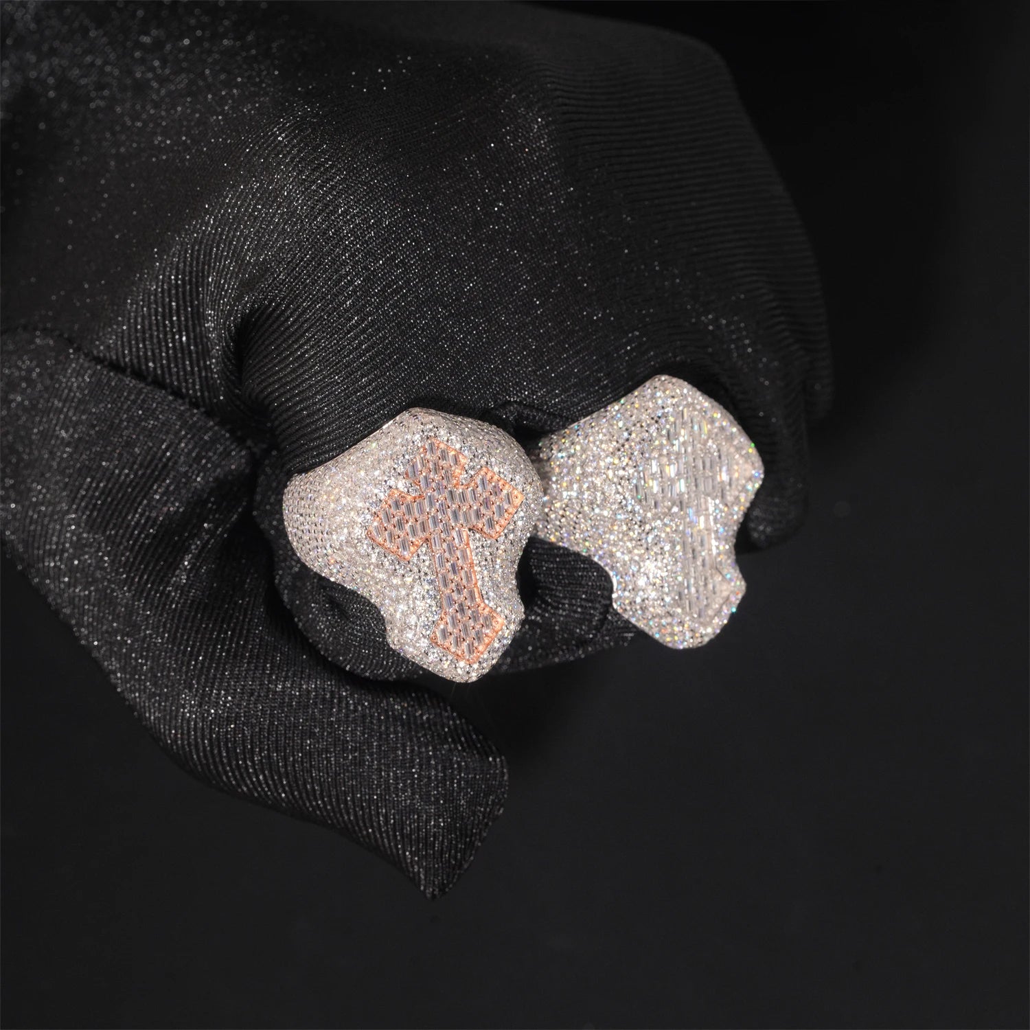 Moissanite Cross Ring – D Color Hip Hop Design | 925 Sterling Silver Fine Jewelry Gifts Pass Test
