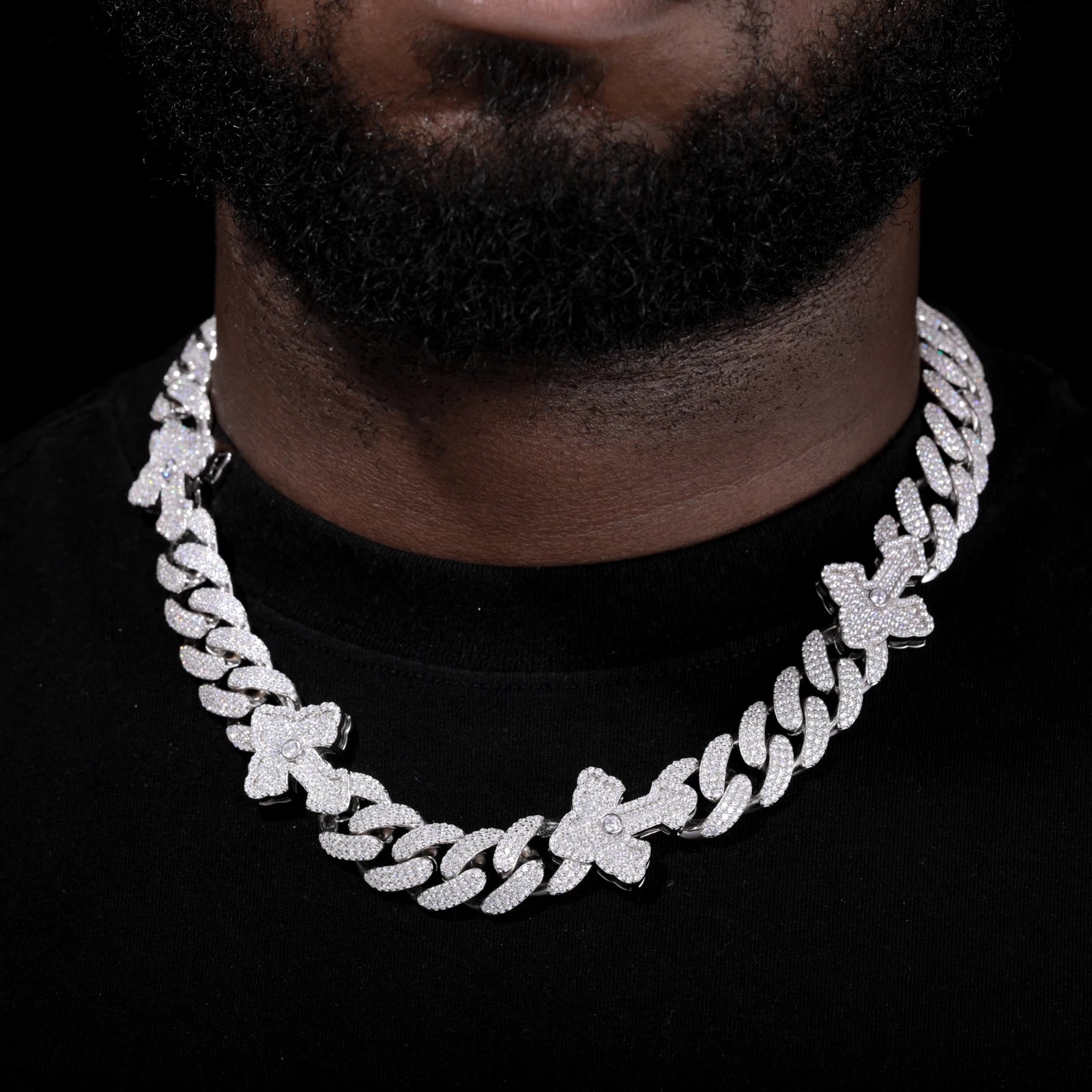 Moissanite Cross Necklace – VVS Iced Out Cuban Link | S925 Sterling Silver Hip Hop Jewelry for Men & Women