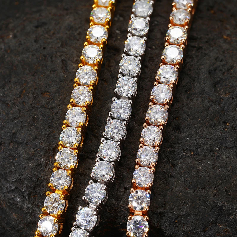 Moissanite Tennis Bracelet – D VVS | S925 Sterling Silver Fine Jewelry for Men & Women