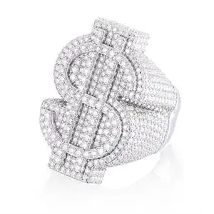 Moissanite Cross Ring – Baguette Iced Out | S925 Sterling Silver Luxury Hip Hop Jewelry for Men & Women
