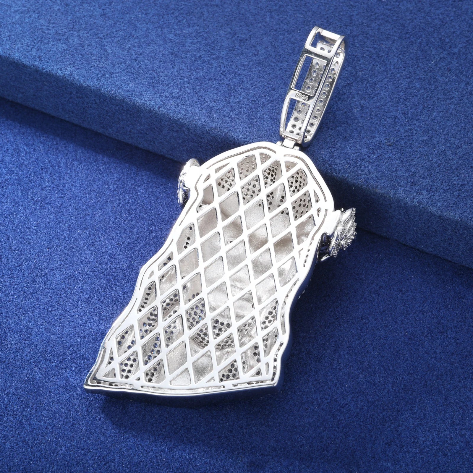 Moissanite Jesus Head Pendant Necklace – Iced Out VVS | 925 Sterling Silver Hip Hop Christian Jewelry for Men & Women