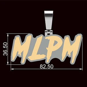 Moissanite Custom Letter Pendant – New Font Stitching Style | 925 Sterling Silver Hip Hop Jewelry for Men & Women