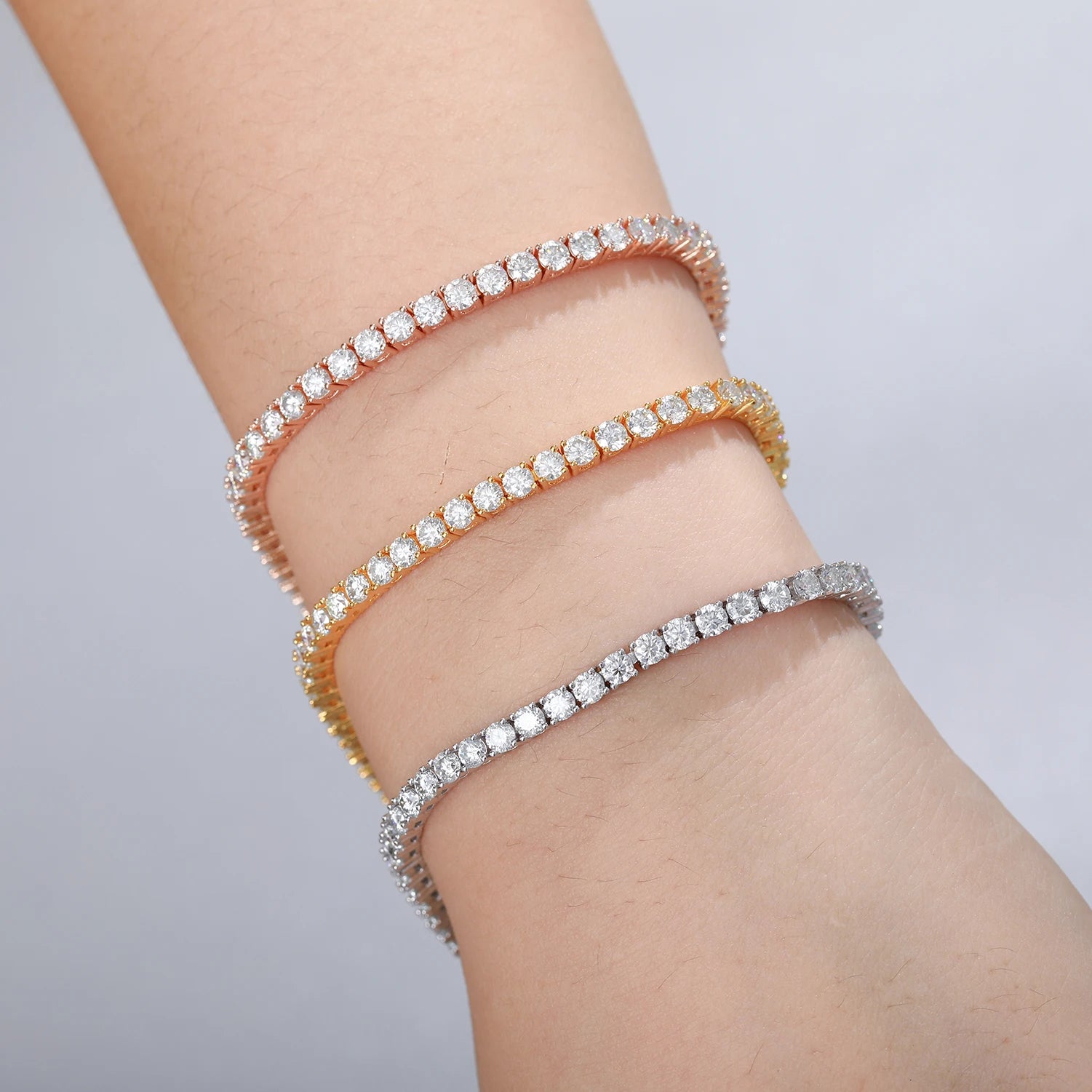 Moissanite Tennis Bracelet – D VVS | S925 Sterling Silver Fine Jewelry for Men & Women