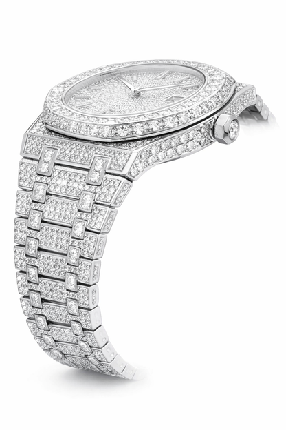 44mm Bust down Moissanite watch
