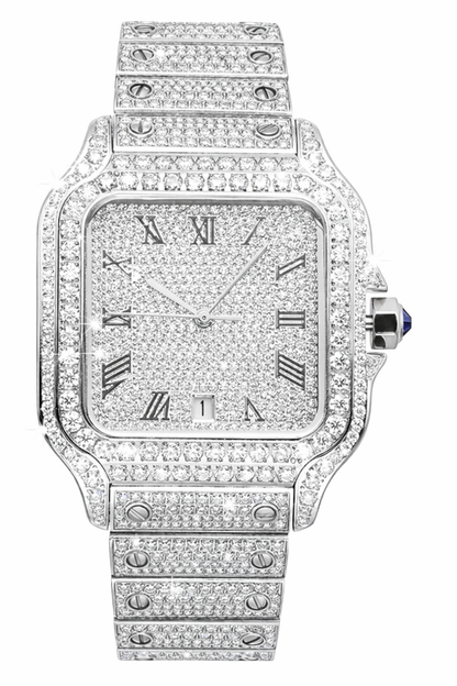 42mm Bust down Moissanite watch