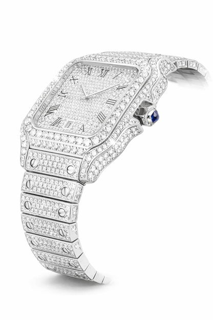 42mm Bust down Moissanite watch