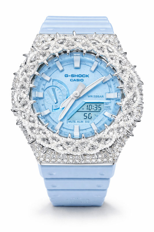 Bust down Thorn G- Shock (Baby blue strap)