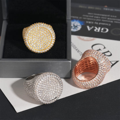 Round ring moissanite