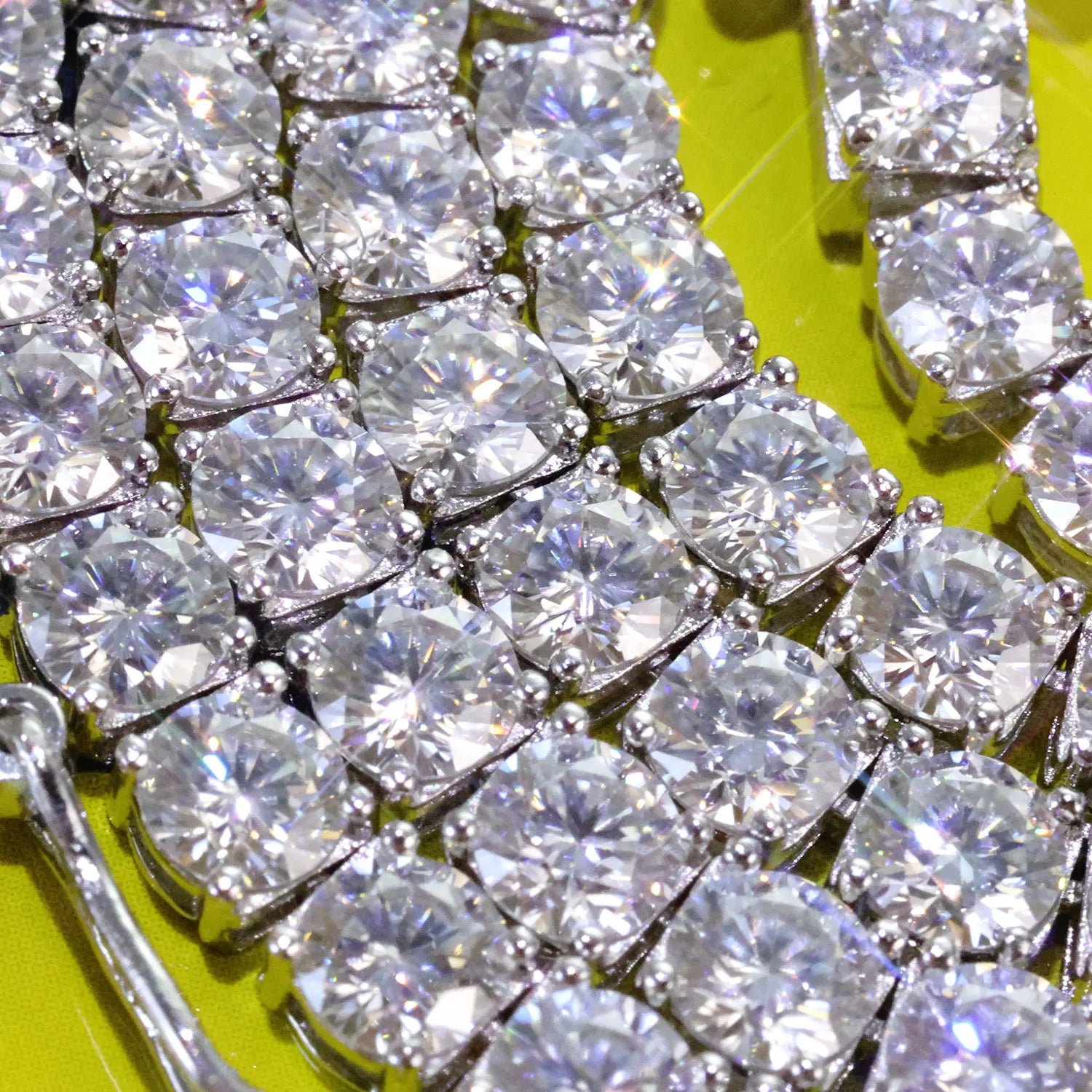 Moissanite Tennis Bracelet – 2mm 3mm 4mm 5mm VVS Iced Out Pass Diamond Test with GRA | 925 Sterling Silver Tennis Chain Jewelry