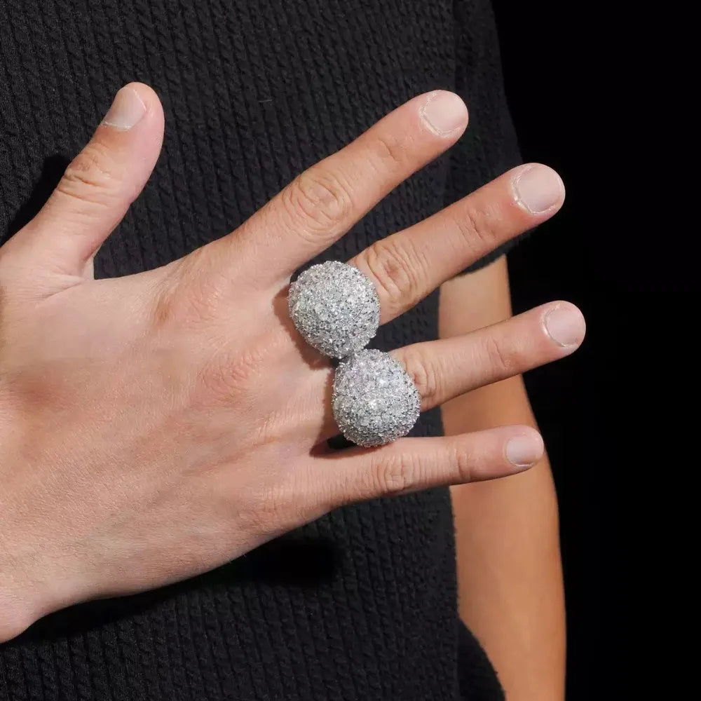 Moissanite Marquise Ring – D Color VVS Iced Out Party Jewelry | 925 Sterling Silver Hip Hop Rock Luxury Ring for Men