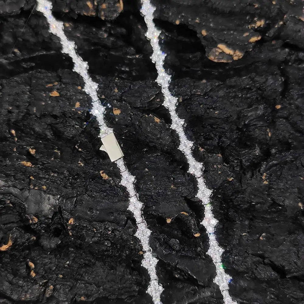 Moissanite Tennis Bracelet – Round Cut VVS Diamond with GRA Certificate | 925 Sterling Silver Fine Jewelry for Women