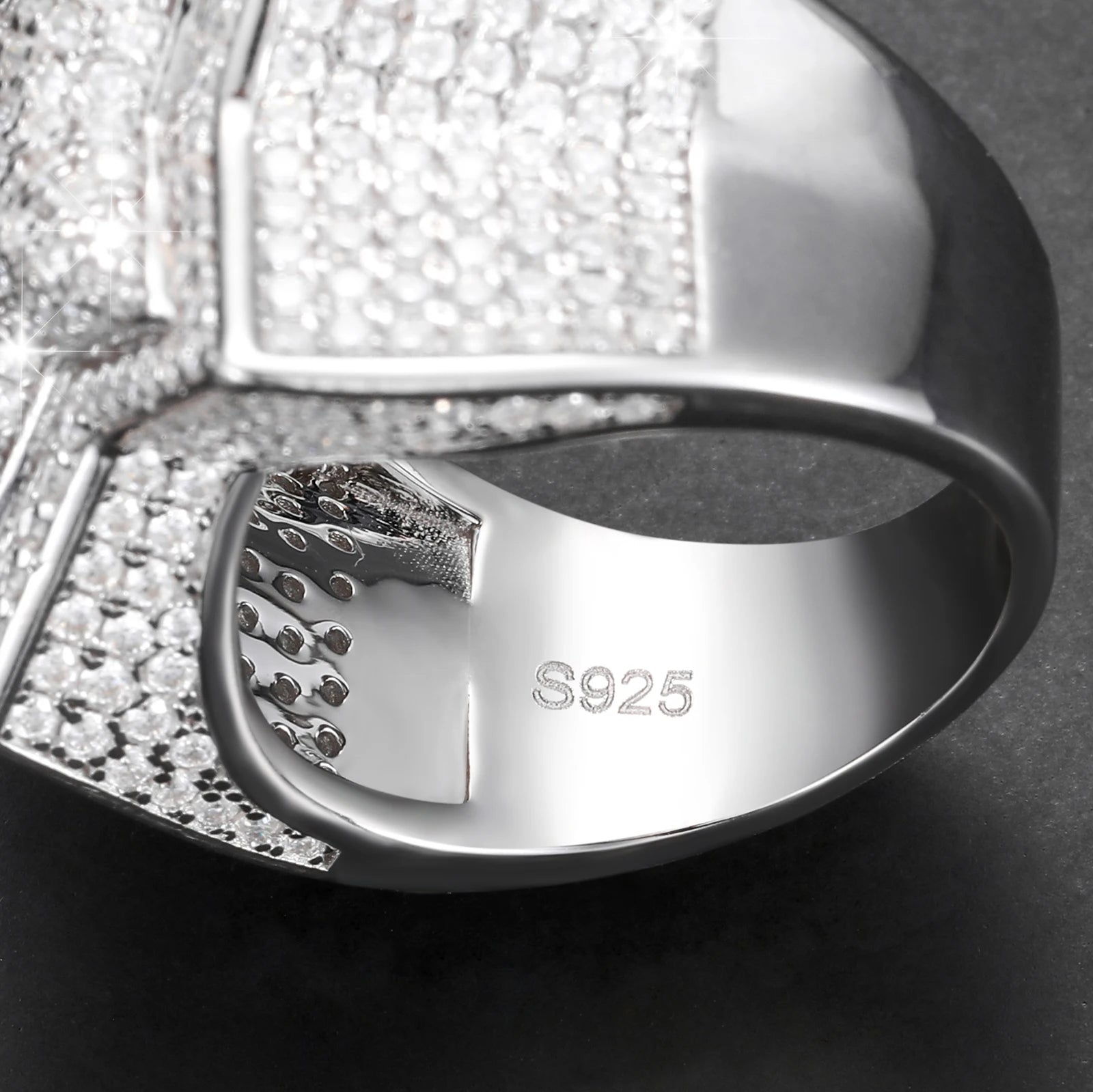 Moissanite Star Ring – D VVS Five-Star Design | S925 Sterling Silver Luxury Hip Hop Jewelry for Men & Women