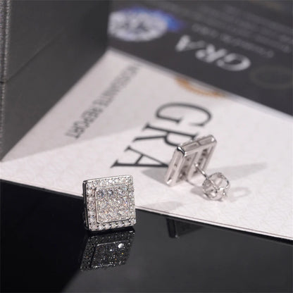 Princess multi cut earrings