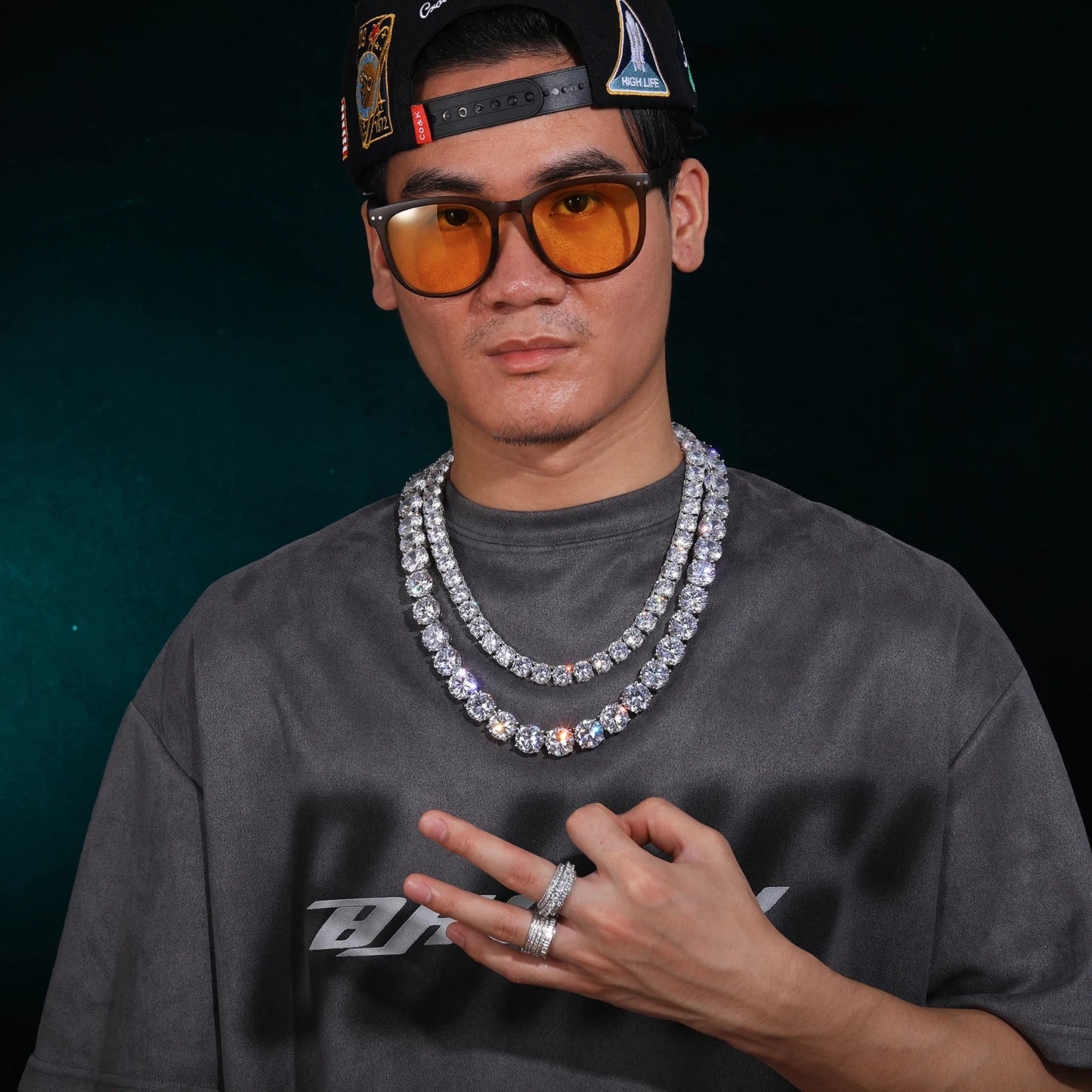 Tennis chain moissanite