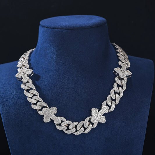 Cross cuban necklace