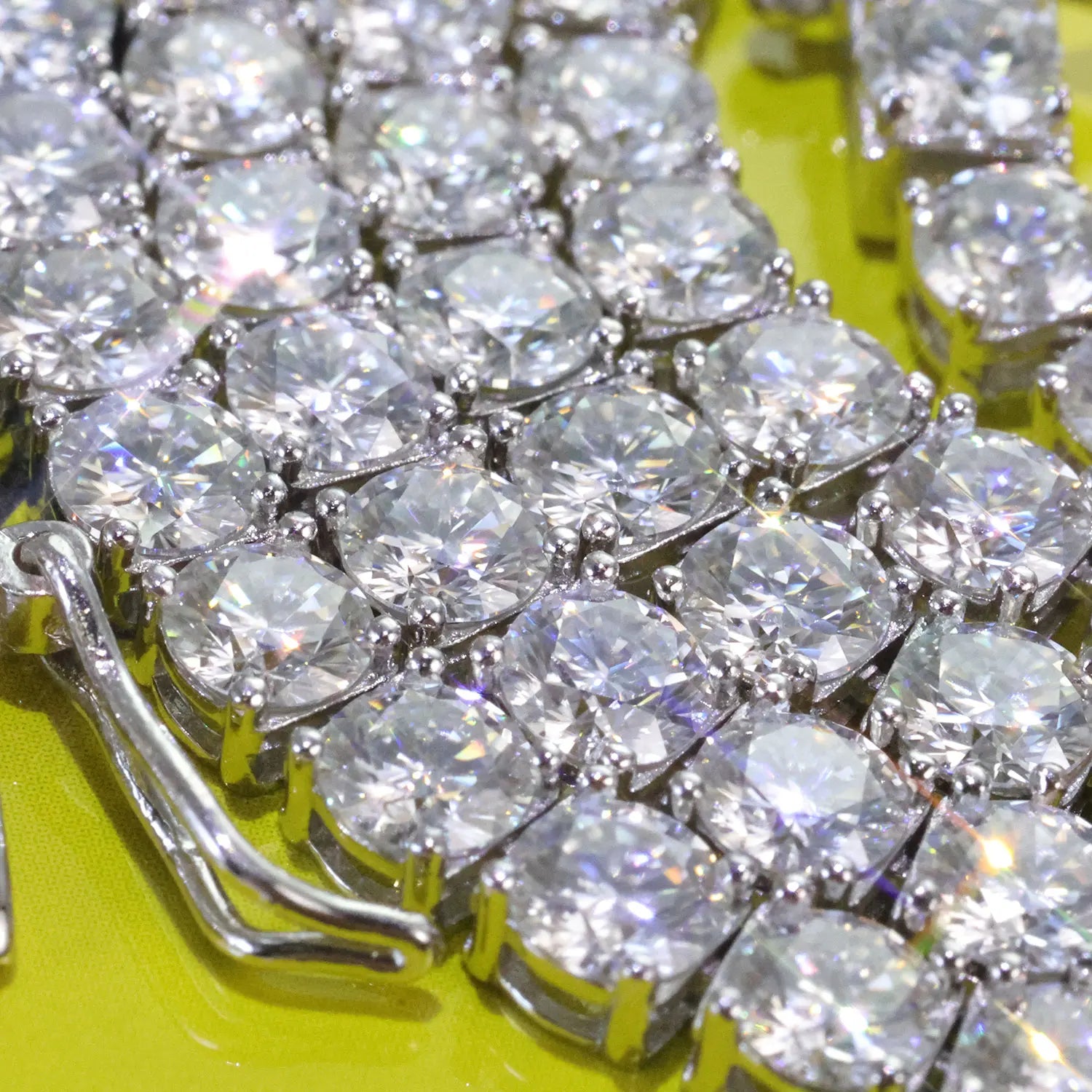 Moissanite Tennis Bracelet – D VVS1 Iced Out with GRA Certificate | 925 Sterling Silver 18K Gold Plated Bracelet for Women & Men