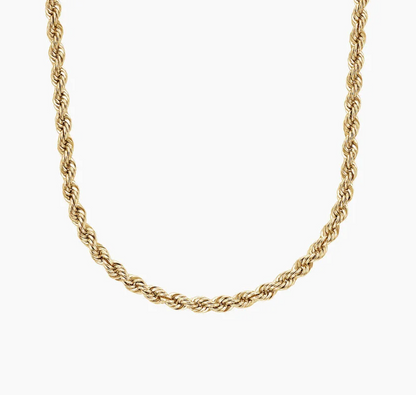 3.8mm 10k gold rope chain
