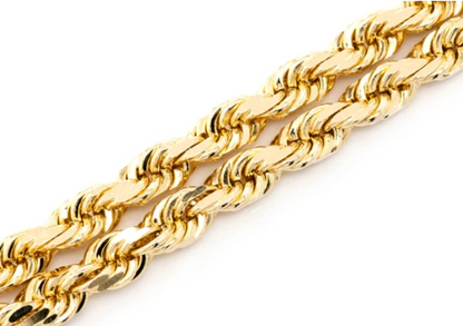 4.5mm 10k gold rope chain