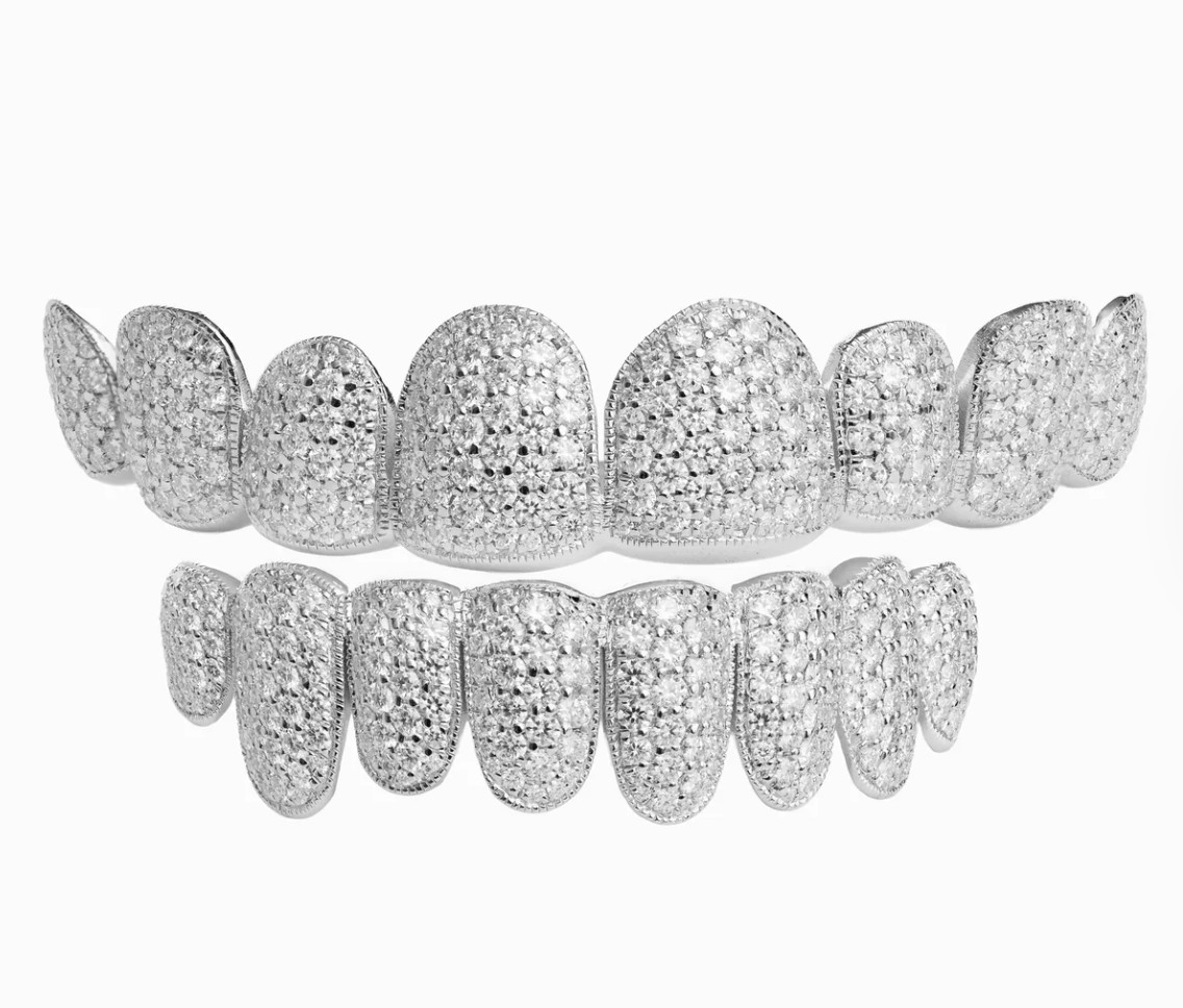 Moissanite Grillz – VVS D Color, 925 Silver