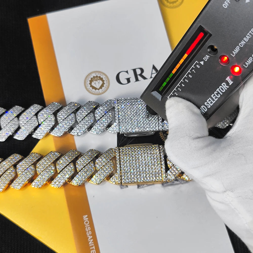 Cuban link moissanite