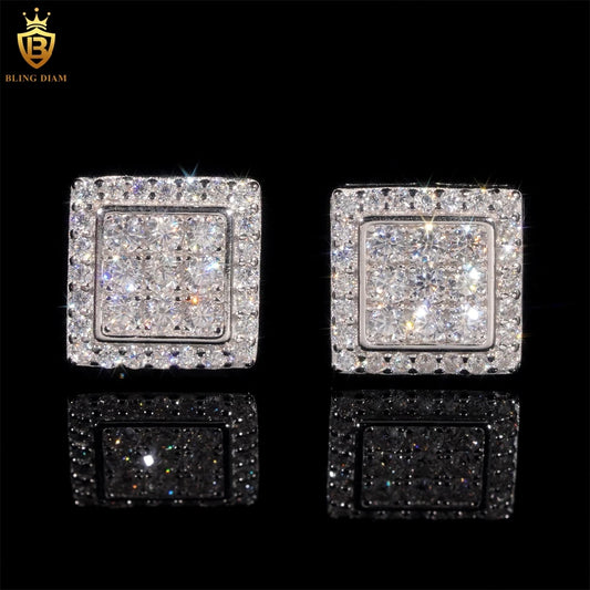 Princess multi cut earrings